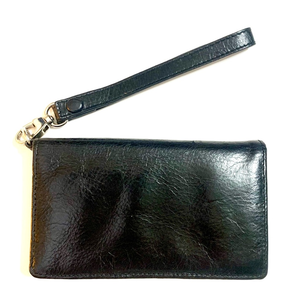 SHOP CLOSING! HOBO Y2K Black Leather Wristlet Wallet